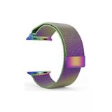 Apple Watch Seri 4 5 6 44 Mm Icin Metal Milanese Kordon Gokkusagi