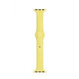 Apple Watch Seri 4 5 6 Için 40 mm Slim Silikon Kordon Sarı