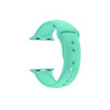 Apple Watch Seri 4 5 6 Icin 40 Mm Small Beden(S/M Size) Silikon Kordon Deniz Yesili