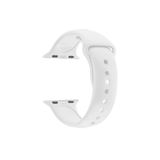 Apple Watch Seri 4 5 6 Icin 40 Mm Small Beden(S/M Size) Silikon Kordon(54 Renk) Beyaz