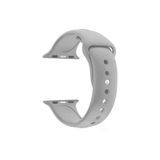 Apple Watch Seri 4 5 6 Icin 40 Mm Small Beden(S/M Size) Silikon Kordon(54 Renk) Gri