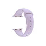 Apple Watch Seri 4 5 6 Icin 40 Mm Small Beden(S/M Size) Silikon Kordon(54 Renk) Lila