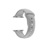 Apple Watch Seri 4 5 6 Icin 44 Mm Small Beden(S/M Size) Silikon Kordon(54 Renk) Gri