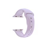 Apple Watch Seri 4 5 6 Icin 44 Mm Small Beden(S/M Size) Silikon Kordon(54 Renk) Lila