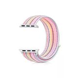 Apple Watch Seri 4 Icin 40 Mm Dokuma Kordon Pembe Gokkusagi