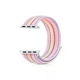 Apple Watch Seri 4 Icin 44 Mm Dokuma Kordon Pembe Gokkusagi