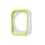Apple Watch Seri 4 İçin 44 MM İki Renkli Silikon Tpu Kılıf (Gri Sarı)