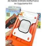 Apple Watch Seri 7 / 8 / 9 41 mm Uyumlu 3D Nano Ekran Koruyucu ve Uygulama Kiti - Apple Watch Seri 7 / 8 / 9 41mm - Şeffaf