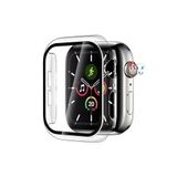 Apple Watch Seri 7 8 9 45mm İle Uyumlu Kasa ve Ekran Koruyucu 360 Koruma Kapak Şeffaf