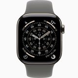 Apple Watch Series 11 GPS+Cellular 42 mm Titanyum Kasa Natürel Taş Grisi Spor Kordon Akıllı Saat