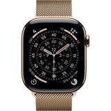 Apple Watch Series 11 GPS+Cellular 46 mm Titanyum Kasa Altın Milano Loop Kordon Akıllı Saat
