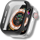 Apple Watch Series 1/2/3 42 mm Uyumlu Kasa ve Ekran Koruyucu Mika Kılıf. - Apple Watch 42 mm - Siyah
