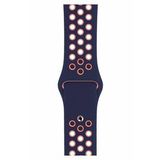 Apple Watch Series 4 42 MM Fileli Kordon Lacivert-Pembe