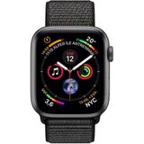 Apple Watch Series 4 44 mm Uzay Grisi Alüminyum Kasa ve Siyah Spor Loop Akıllı Saat