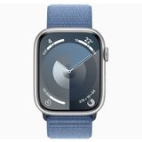 Apple Watch Series 9 41 mm Gümüş Alüminyum Kasa Spor Loop Akıllı Saat