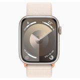 Apple Watch Series 9 41 mm Yıldız Işığı Alüminyum Kasa Spor Loop Akıllı Saat