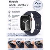 Apple Watch Series 9 45mm Uyumlu Nano Jel Ekran Koruyucu 2 Adet Darbe Emici Çizilmez Kırılmaz Film