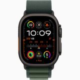 Apple Watch Ultra 2 GPS + Cellular 49 mm Siyah Titanyum Kasa Koyu Yeşil Alpine Loop Akıllı Saat