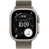 Apple Watch Ultra 3 GPS + Cellular 49 mm Natürel Titanyum Kasa Titanyum Milano Loop Kordon Akıllı Saat