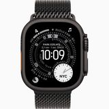 Apple Watch Ultra 3 GPS + Cellular 49 mm Siyah Titanyum Kasa Siyah Titanyum Milano Loop Kordon Akıllı Saat