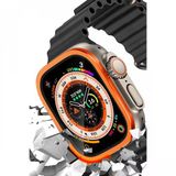 Apple Watch Ultra 49mm Alüminyum Kasa Cam Ekran Koruyucu - Turuncu