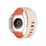 Apple Watch Ultra 49mm Wowen Kordon (saat Değildir) - Beyaz-turuncu