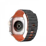 Apple Watch Ultra 49Mm Wowen Kordon - Siyah-Turuncu