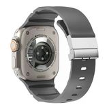 Apple Watch Ultra 49Mm Zore Krd-145 Metal Tokalı Silikon Kordon