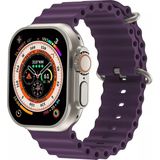 Apple Watch Uyumlu 42MM 44MM 45MM 49MM 1/2/3/4/5/6/se/7/8/ultra Kordon Ocean - Mor - 42-44-45-49MM