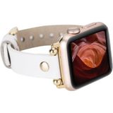 Apple Watch Uyumlu Deri Kordon 38-40-41mm FRG F3 Beyaz
