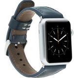 Apple Watch Uyumlu Deri Kordon 38-40-41Mm Snb Lacivert