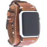 Apple Watch Uyumlu Deri Kordon 42-44-45mm Cuff V18