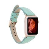 Apple Watch Uyumlu Deri Kordon 42-44-45mm Slim BRN7