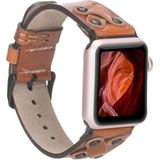 Apple Watch Uyumlu Deri Kordon Cross 42-44-45mm BT RST2E