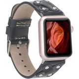 Apple Watch Uyumlu Deri Kordon Cross 42-44-45mm ST RST1