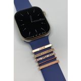 Apple Watch Uyumlu Saat Kordon Aksesuarı Charm Set Tüm Seri Kordonlara Uyumlu Kordon Süsü