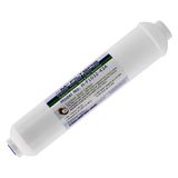 APPLIED MEMBRANES INC. Inline Karbon Su Filtresi | 10 "Uzunluk | 1/4" Dişli Dişi Giriş/Çıkış | Ev RO için Klor Tadı ve Koku veya Sonrası Filtre için | RO Aşama 5 Parlatma Filtresi (1, 1/4 "Dişi Dişli)