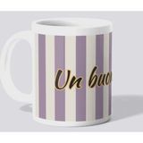 Applucky Un Buon Caffè Mor Baskı Kupa Bardak - 1 Adet - 350 ml