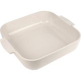 Appolia Kulplu Kare Fırın Kabı, Seramik, Ekru/beyaz, 8,2 x 36 x 36 Cm, Kapasite: Yakl. 4,5 L, 60121 - 001 - Beyaz - 0,5 ml