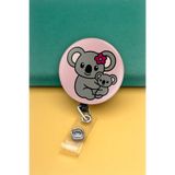 Apptakı Anne Koala Buton Yoyo Yaka Kartığı Kart Tutucu Yoyo Kartlık - MBY0117