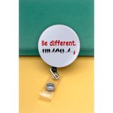 Apptakı Farklı Ol Be Different Buton Yoyo Yaka Kartığı Kart Tutucu Yoyo Kartlık - MBY0028