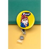 Apptakı Kedi Buton Yoyo Yaka Kartığı Kart Tutucu Yoyo Kartlık - MBY0040