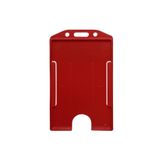 Apptakı Kırmızı Dikey Kart Kabı Kart Kılıfı Yaka Kartı Kart Koruyucu - KRT0020