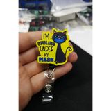 Apptakı Maskemin Altından Gülüyorum Kedi Yoyo Yaka Kartığı Yoyo Kartlık - Yoy0137