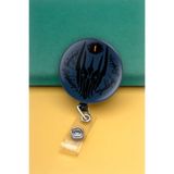 Apptakı Mekanizmalı Metal Buton Yoyo Yaka Kartığı Kart Tutucu Yoyo Kartlık - MBY0141