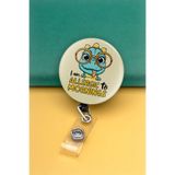 Apptakı Sabahlara Alerjim Var Metal Buton Yoyo Yaka Kartığı Kart Tutucu Yoyo Kartlık - MBY0052