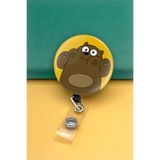 Apptakı Sarı Ayı Metal Buton Yoyo Yaka Kartığı Kart Tutucu Yoyo Kartlık - MBY0146
