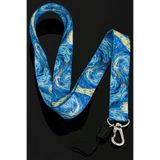 Apptakı Van Gogh Yıldızlı Geceler Yaka Kartı Boyun İpi Telefon Askısı - ASK0011