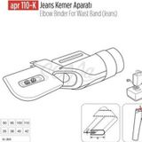 Apr Apere Apr 110-K 100 mmx40 mm Jeans Kemer Aparatı
