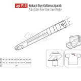 Apr Apere Apr 15-R 25 mmx12 mm Kıskaçlı Biye Aparatı